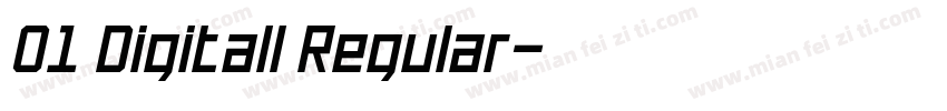 01 Digitall Regular字体转换